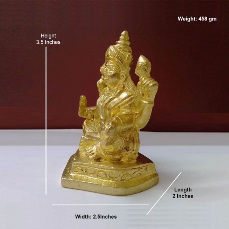 Kubera Idol (Brass Idol 3.5 inches) 