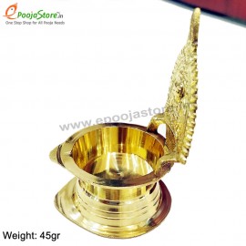 Pure Brass Gaja Lakshmi Deepam / Diya (1 PC)