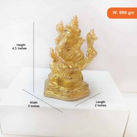 Ganesh God Idol Brass (4.5 inches) Finest Quality