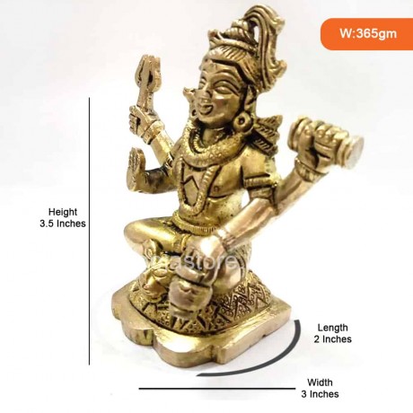 Shiva Bhagavan Idol ( God Shiva Brass Idol 3 inches)