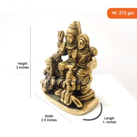 Shiva Parivar (Brass 3 inches)