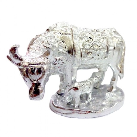 Cow With Calf (German Silver)