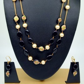 Designer Glass Beads Necklace Set