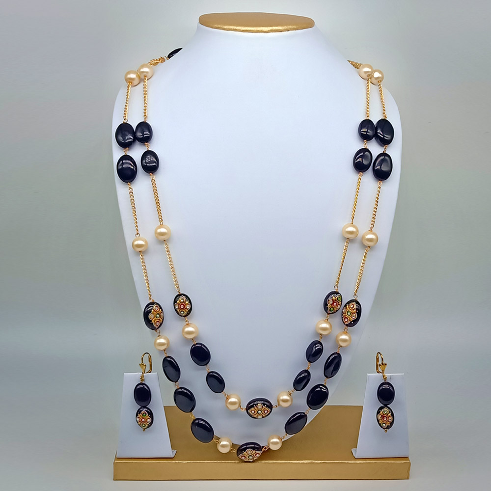 Designer Glass Beads Necklace Set