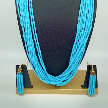 Semi Precious Turquoise Necklace Set (10 Layers)