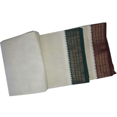 Cream Colour Cotton Dhoti (9*5)