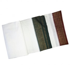 White Cotton Dhoti ( 9 * 5)