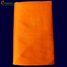Art Silk Dhothi With Big Border (Orange Colour) (9*5)
