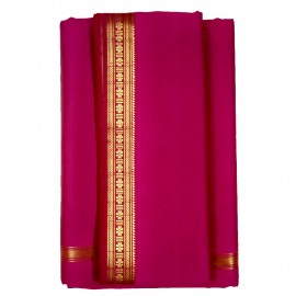 Art Silk Dhothi (Pink Colour)