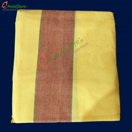 Pure Yellow Colour Cotton Dhothi (10*6 Size)