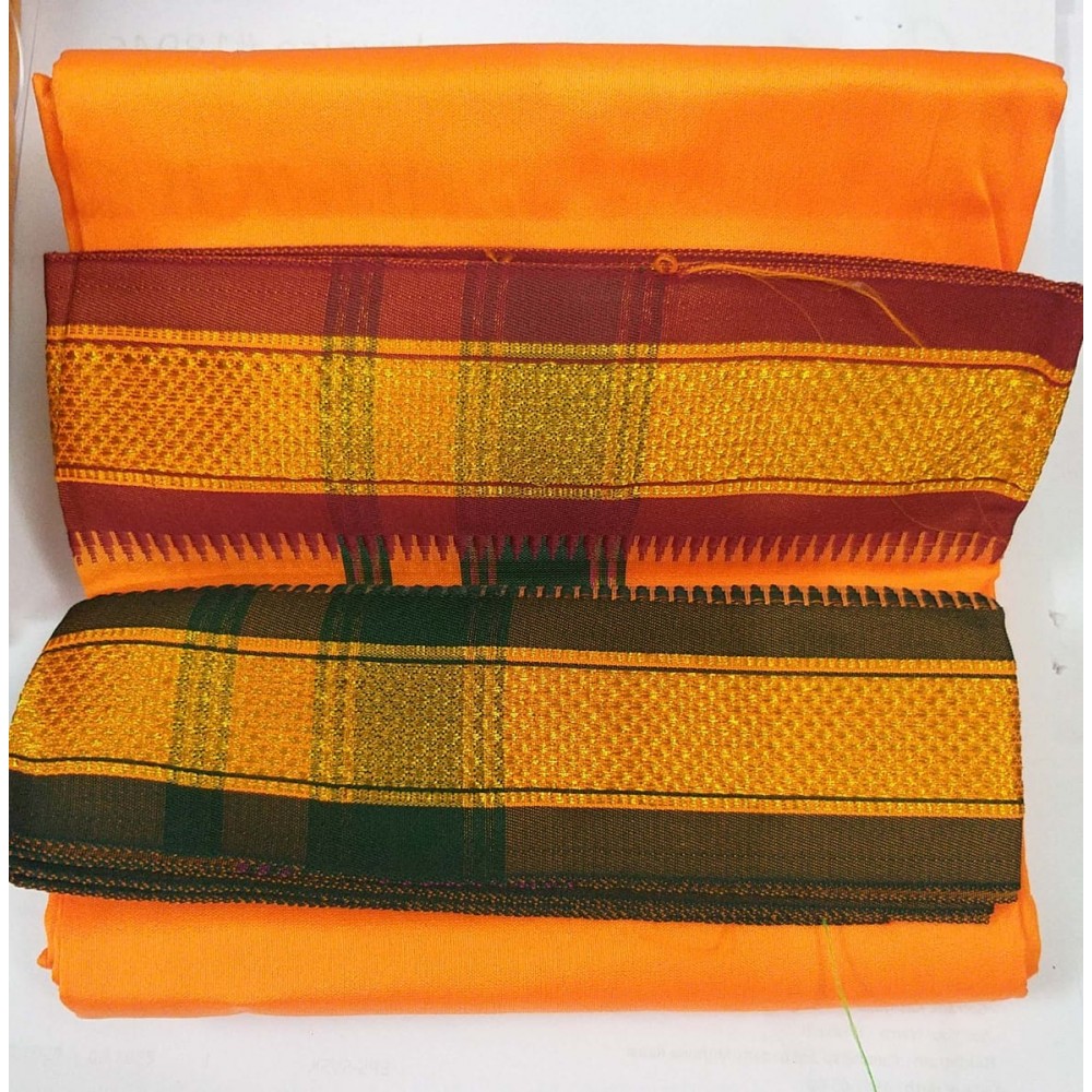Dhothi for Utsava Vigraham (Orange Colour) (1.8 Meters) (Pack Of 1)