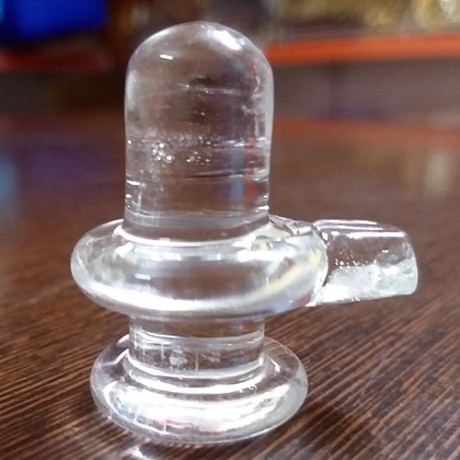 Shiva Linga Glass Idol