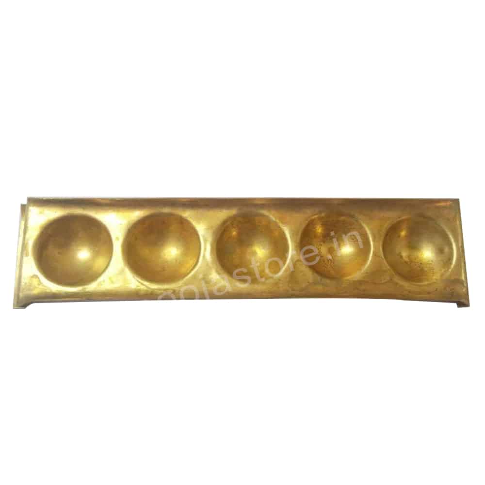 Panch Deep Diya (Brass)