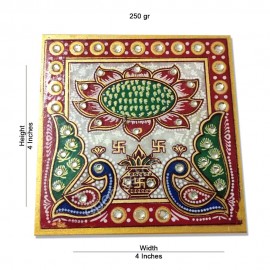 Marble Little Krishna Idol With Chowki