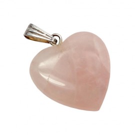 Rose Quartz Heart Pendant (For Marriage)