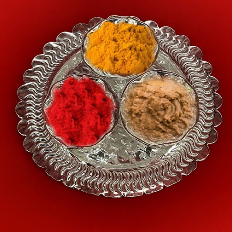 Decorative Pooja Thali Set