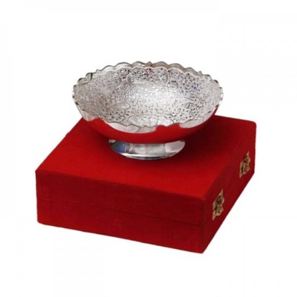 Silver Plated Brass Bowl 6" Diameter Silver Plated Brass Bowl 6" Diameter