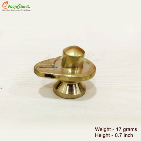 Brass Shiva Lingam  For Daily Puja (17 Grams)