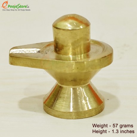 Brass Shiva Lingam  For Daily Puja (17 Grams)