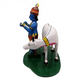 Sri Krishna With Cow 