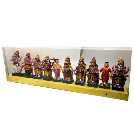 Dasavatharam Set In Acrylic Box