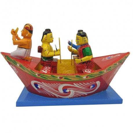 Rama Parivar Sailing in the Boat 