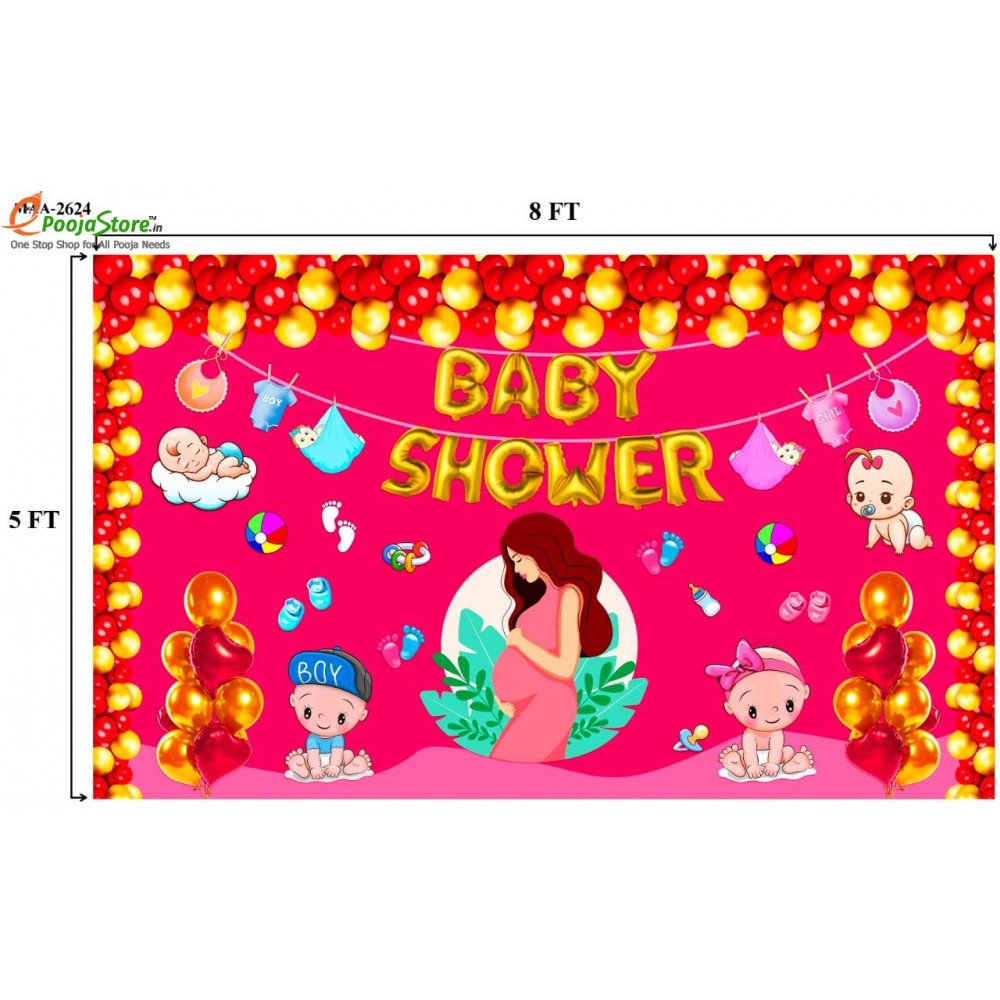 Baby Shower Background Curtain / Wall Curtain / Designed Wall Backdrop 