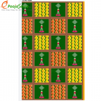 Decoration Backdrop Cloth for Pooja Decoration Traditional / Background Curtain Cloth for Pooja 