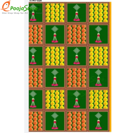 Decoration Backdrop Cloth for Pooja Decoration Traditional / Background Curtain Cloth for Pooja 