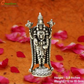 Antique Pure Silver Lord Venkateshwara Swamy Idol (12 Grams)