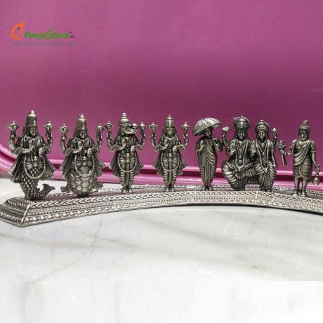 Pure Silver Dashavataram Set