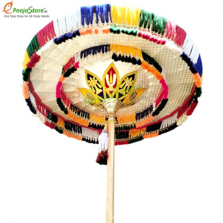 Temple Umbrella / Utsava Umbrella / Temple Kovli Kadai For God with Double Layered (4 FEET)