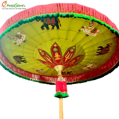 Temple Umbrella / Utsava Umbrella / Temple Kovli Kadai For God (4 FEET)