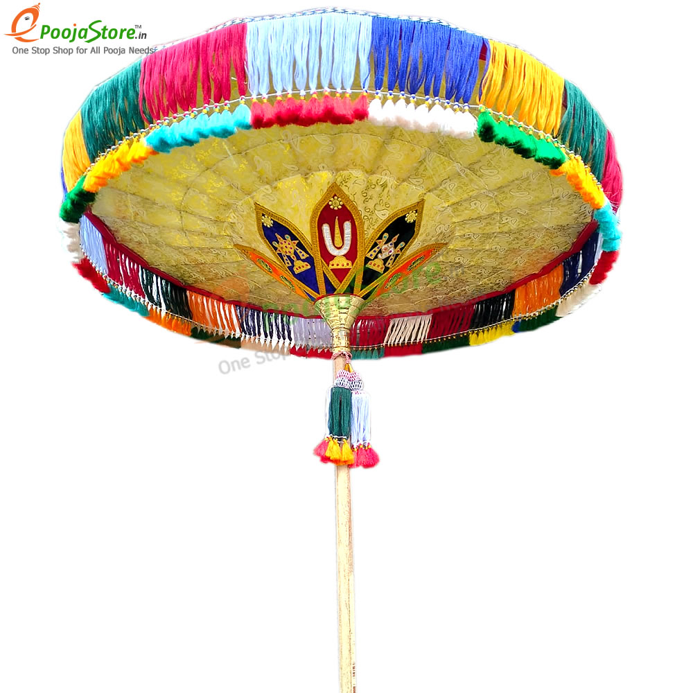 Temple Umbrella / Utsava Umbrella / Temple Kovli Kadai For God (4 FEET)