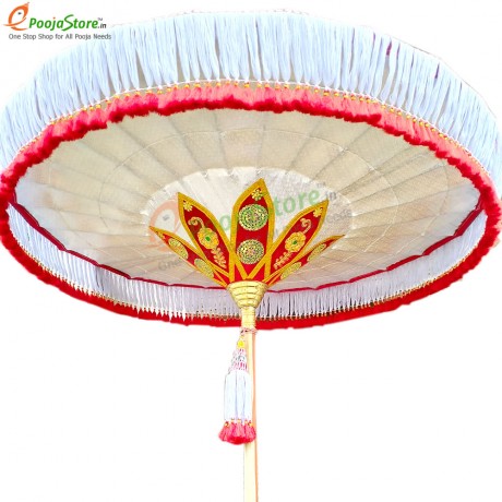 Temple Umbrella / Utsava Umbrella / Temple Kovli Kadai For God (4 FEET)